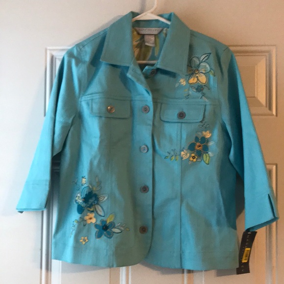 napa valley Jackets & Blazers - Vintage Napa Valley jacket size S/P light blue